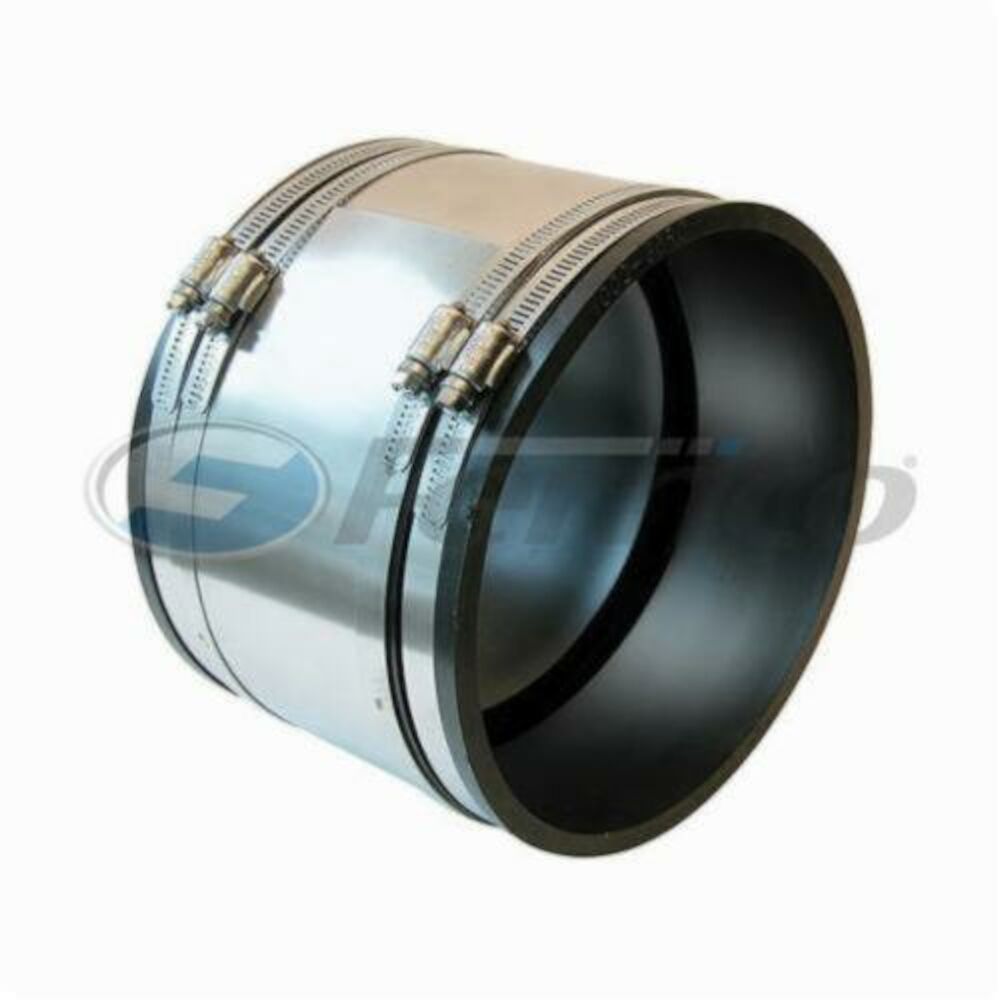 1002-44RC 1002RC Strong Back Flexible Pipe Coupling With Shear Band, ClayxCast Iron/Copper/Lead/Plastic/Steel, PVC