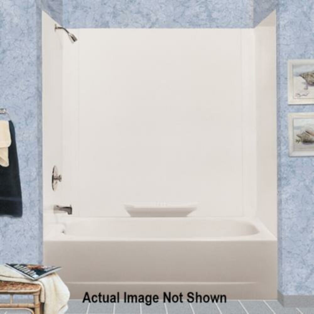 ELM® MUSTEE 350WHT DURAWALL® 58" Bath / Shower Surround Wall, Fiberglass