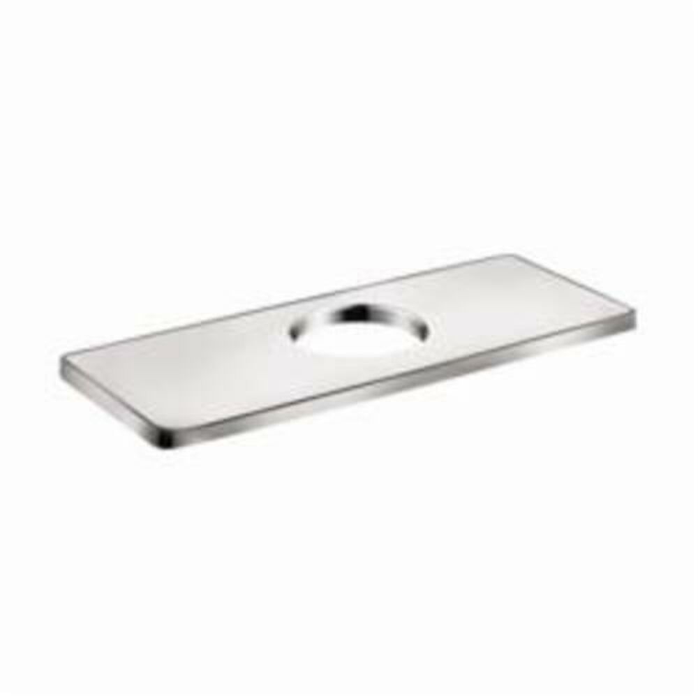 Hansgrohe 04565000 Logis Cube Base Plate, 6" Lx1/4" Hx2-3/8" W, Metal, Chrome Plated