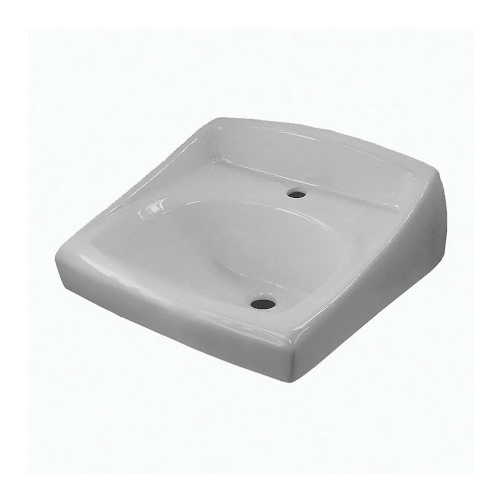 3873173 SS-3103 Lavatory Fixture Sink With Front Overflow, Wall Mount, Vitreous China, White