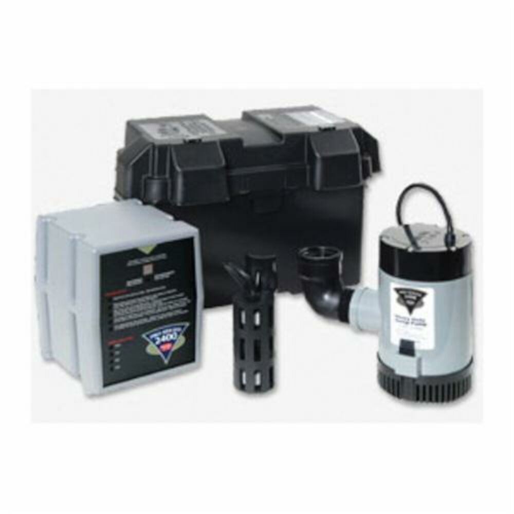 Glentronics PHCC-2400 Battery Backup Sump Pump System, 2400 gph, ABS, Domestic