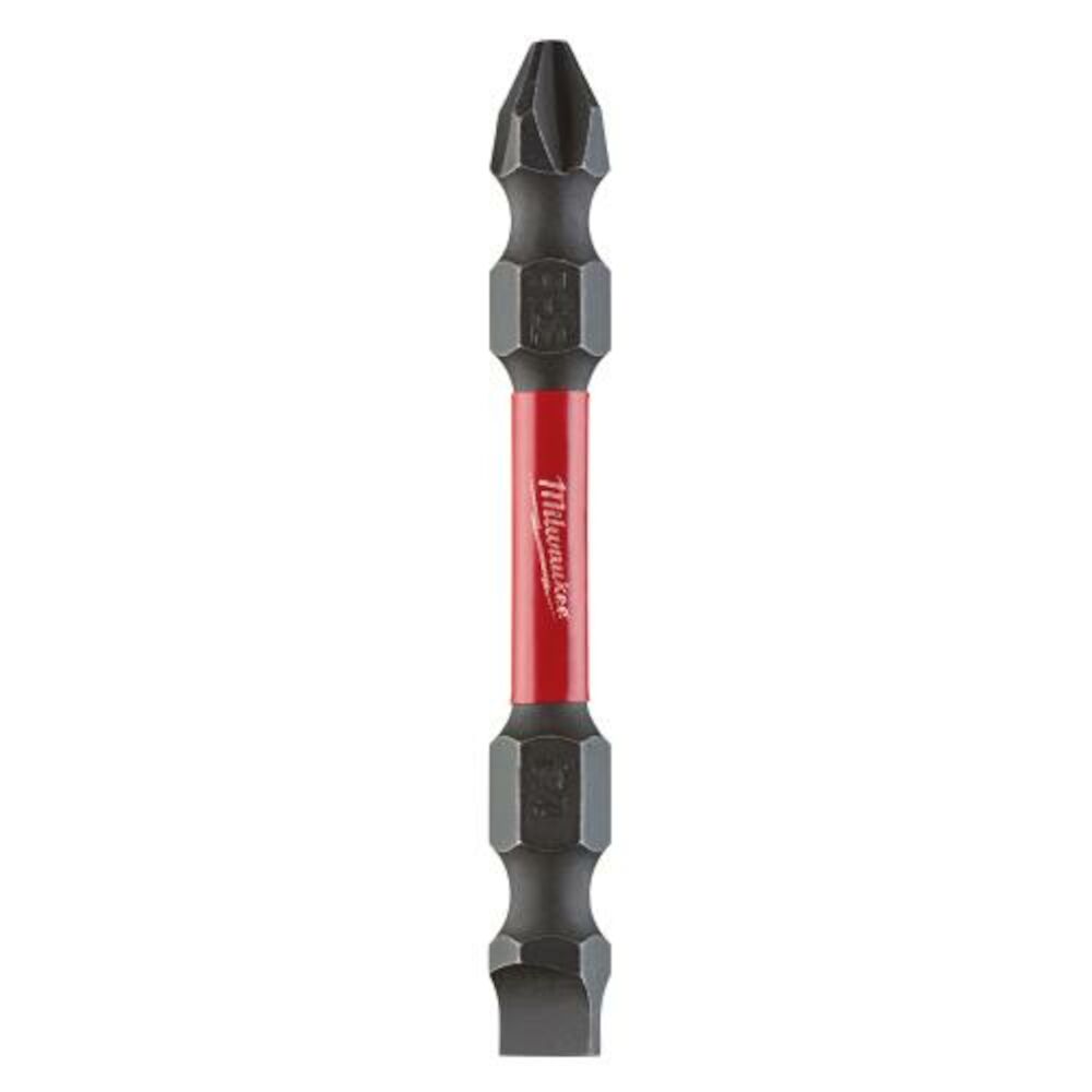 Milwaukee® Tool 48-32-4310 Shockwave™ Impact Duty™ Double End Power Bit, PH2/SL1-4 Phillips®/Slotted Point, 2-3/8" OAL
