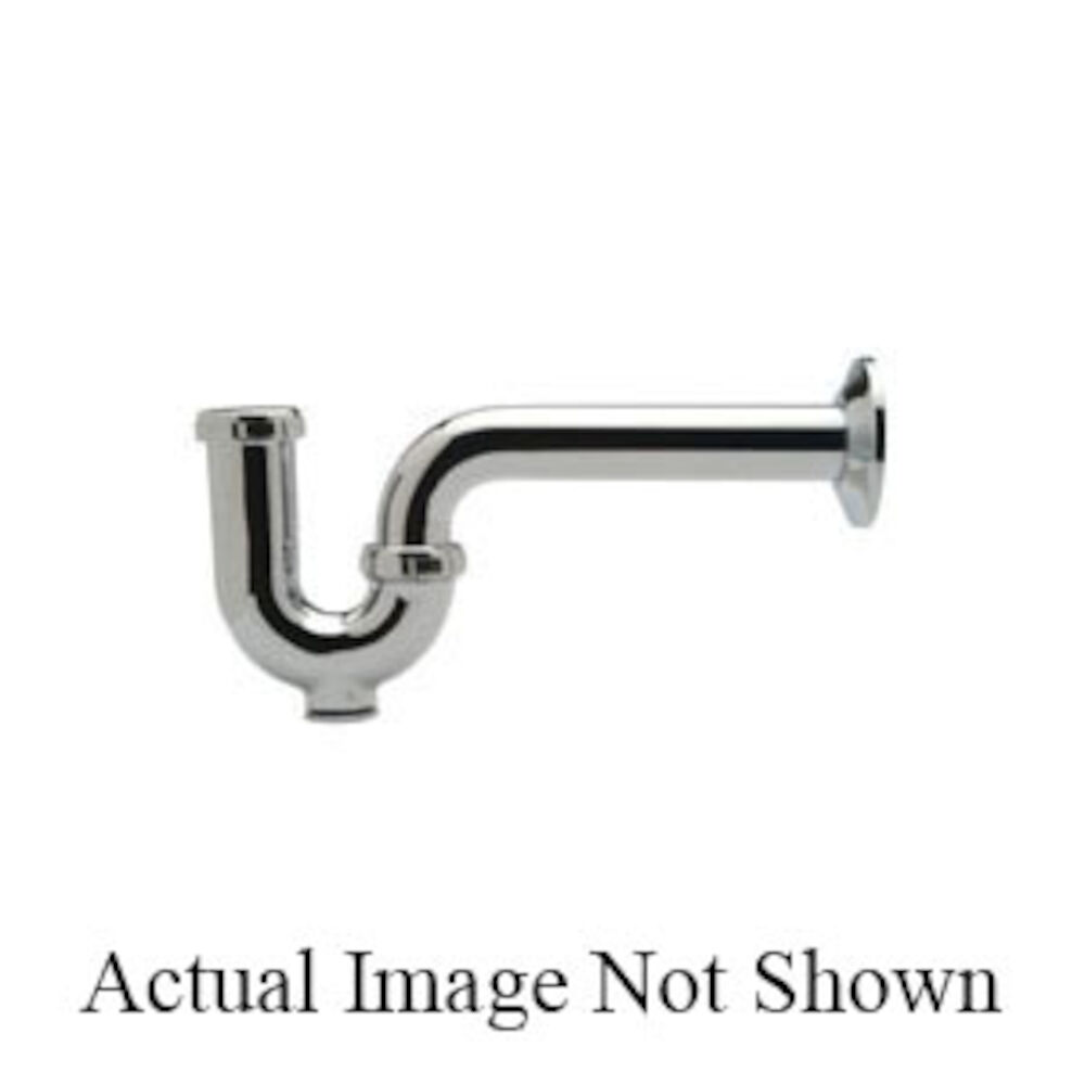 Z8702-9B-PC Tubular P-Trap With Wall Bend, Die Cast Brass Nuts, Semi Cast Brass