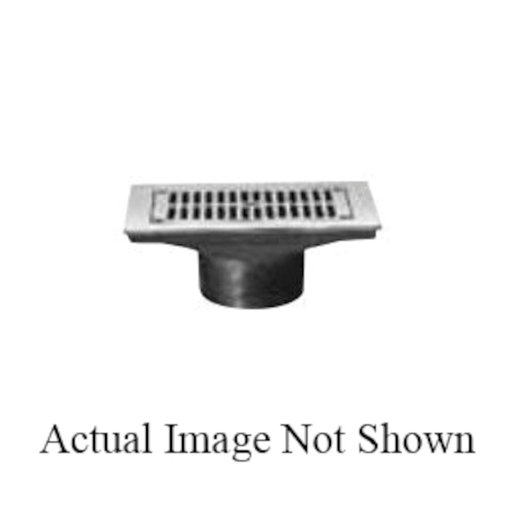 ZN400-13J Type J Light Duty Adjustable Strainer Top, Rectangular Pattern, 20 sq-in Open Area, 3-1/2-8 NPSM