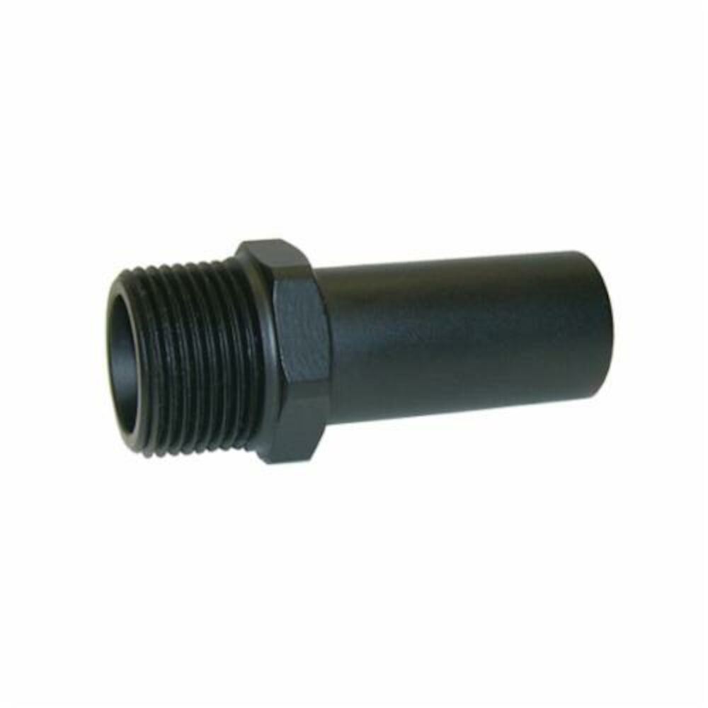 John Guest® Speedfit® PSEI052826E Stem Adapter, 3/4 in, Push-Fit CTSxMNPT, Plastic, Domestic