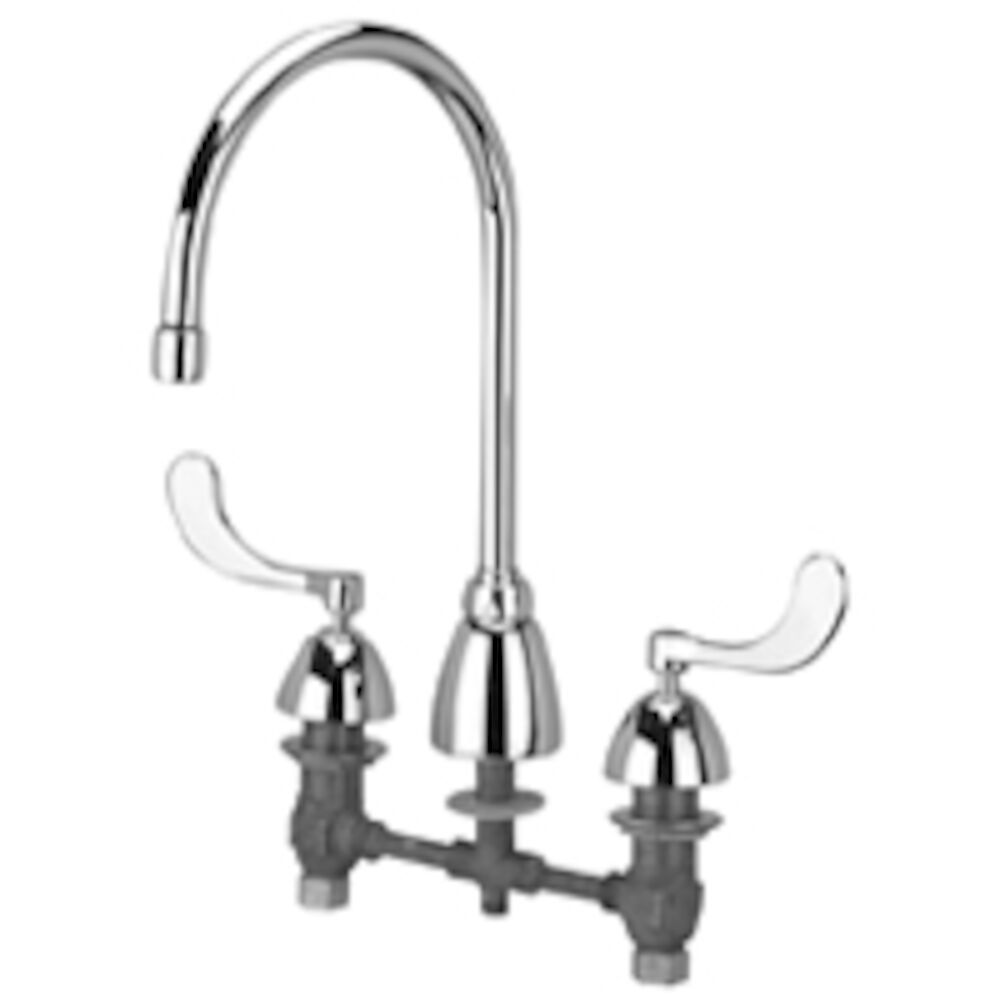 AquaSpec® Z831C4-XL-ICT Widespread Bathroom Faucet, 2.2 gpm, 6-7/8" H Spout, 8" Center, Polished Chrome, 2 Handles, Commercial