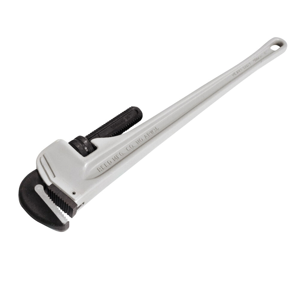 Reed ARW24 Heavy Duty Straight Pipe Wrench, 1/4 to 3" Pipe, 24" OAL, Titanium Aluminum Alloy Handle