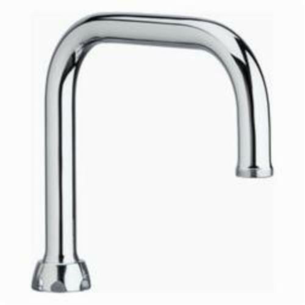Chicago Faucet® DB6AJKABCP Rigid/Swing Spout, 6-1/4" Lx3-1/8" H, Brass, Chrome Plated, Domestic