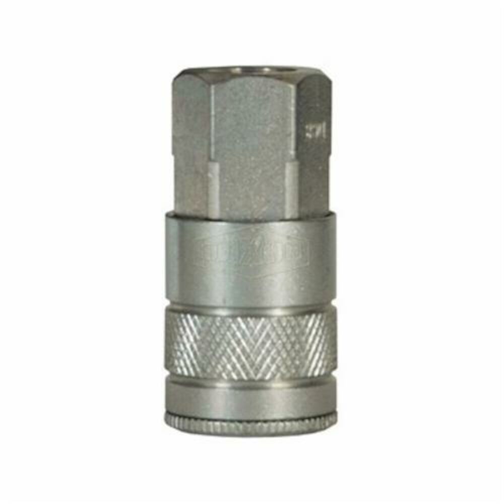 Dixon® DC10 Air Chief Industrial Female Quick Connect Coupler, 1/2-14, Quick Connect CouplerxNPTF, Steel, Domestic