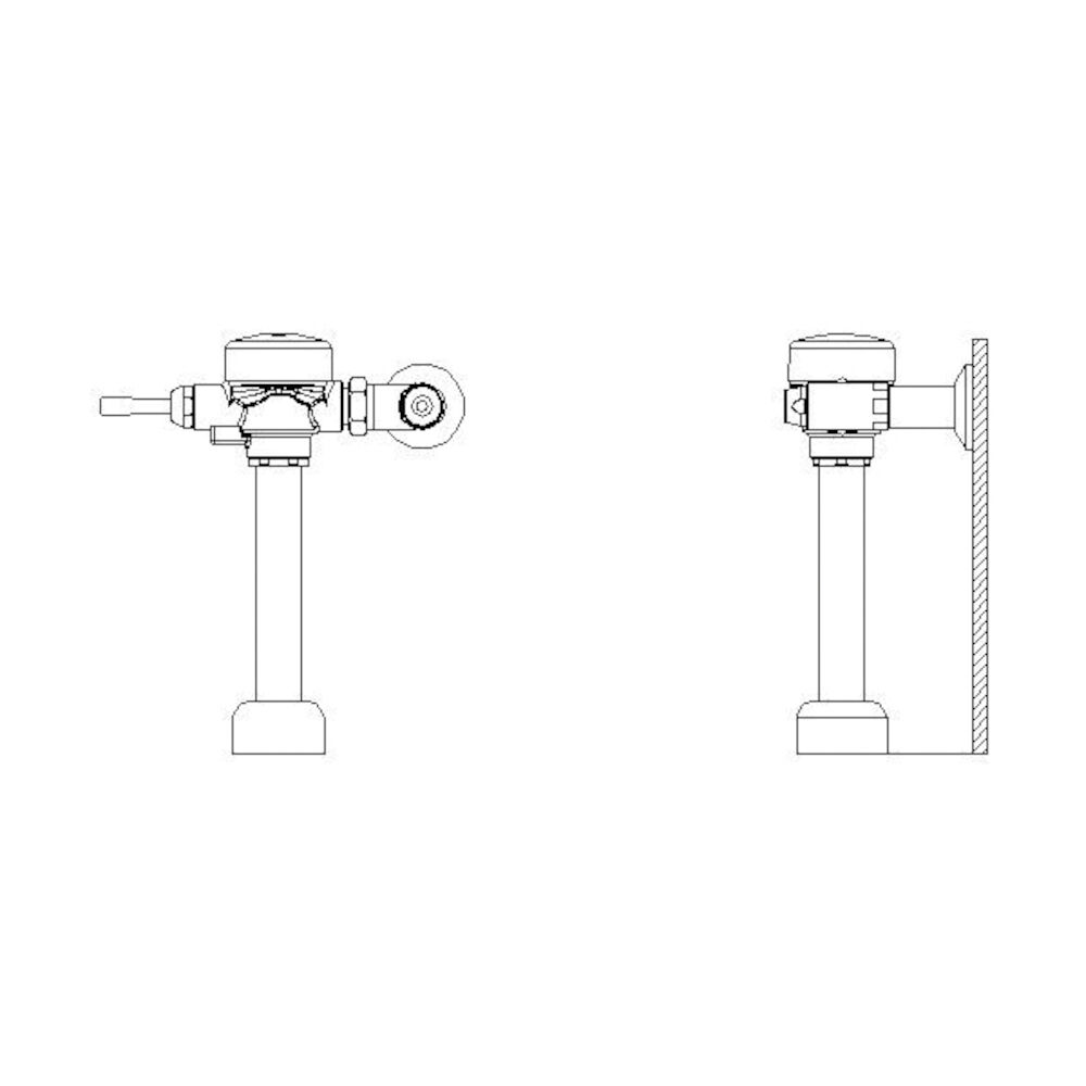 Commercial 81T Flush Valve - Exposed, Chrome