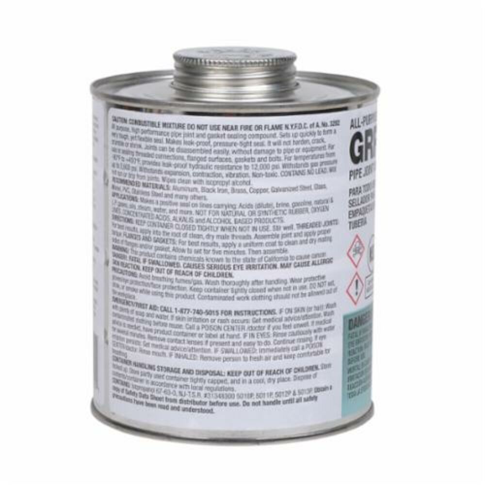 Hercules® Grrip™ 15525 Thread Sealant, 32 oz, Liquid Paste, Black