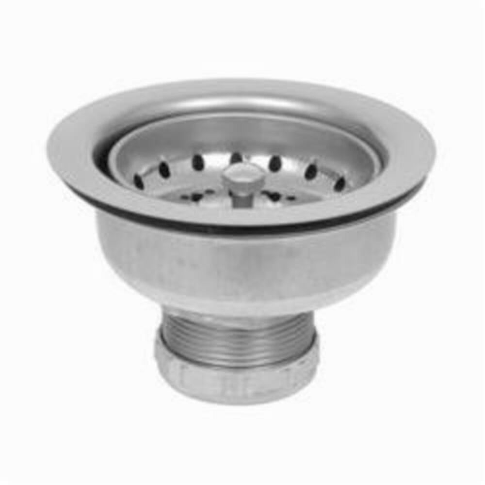 Dearborn® 14T Standard Sink Basket Strainer, 2-3/4" OAL, NPSM, Stainless Steel, Chrome Plated