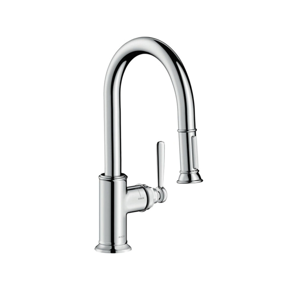 AXOR 16584001 Montreux Prep Kitchen Faucet, 1.75 gpm, Chrome Plated, 1 Handle, Domestic