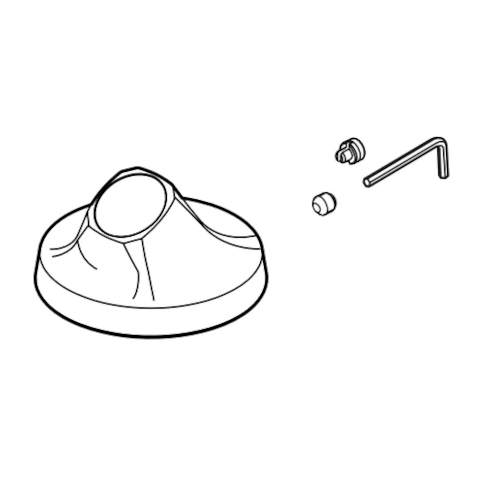 Brizo Levoir™ Base, Screw, Cover and Wrench, Chrome