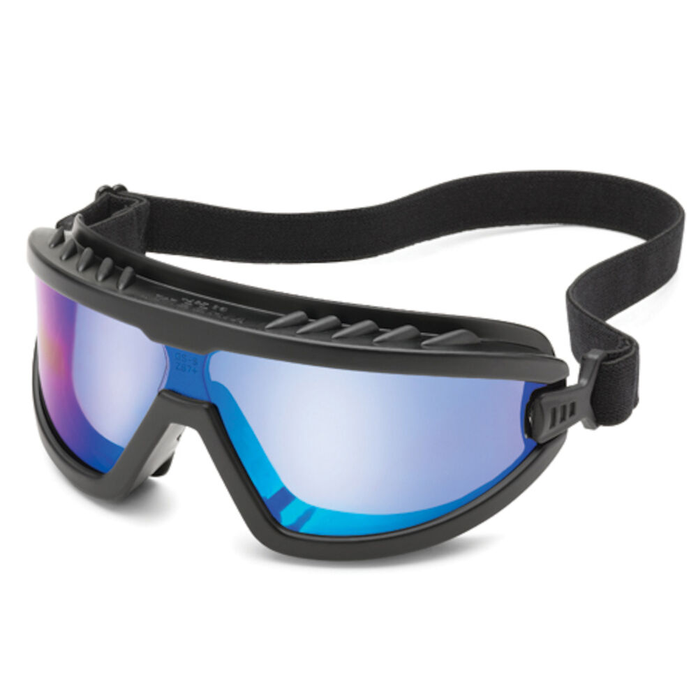 4589M WHEELZ BLUE MIRROR / BLACK SAFETY GOGGLES