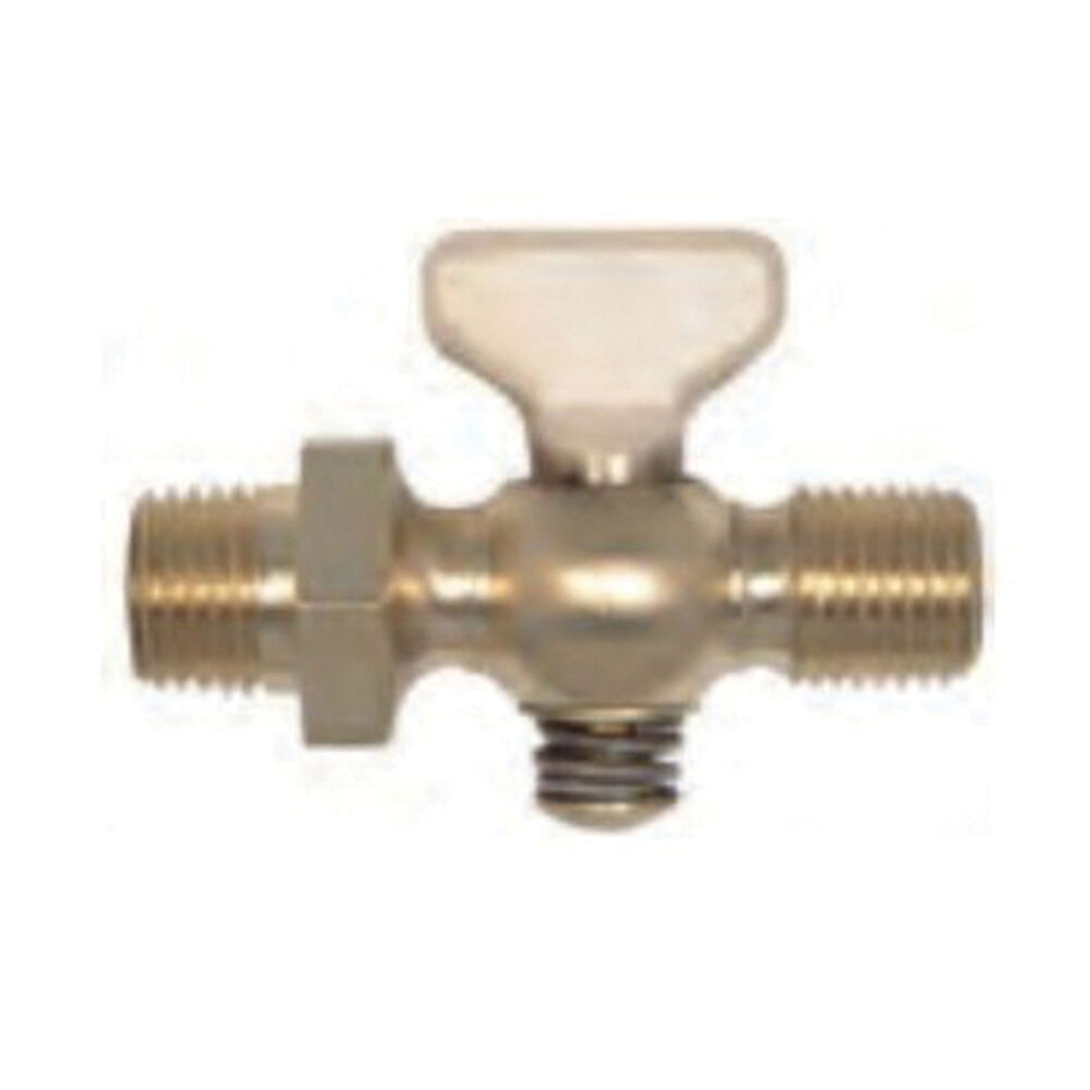 Apollo™ 4119001 Air Cock, 1/4 in, Double MNPT, Tee Handle Actuator, Domestic