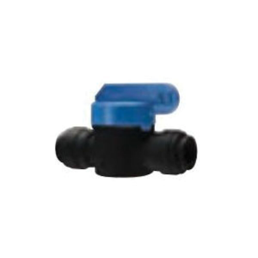 John Guest® PPSV041212E Straight Shut-Off Valve, 3/8 in, Tube OD, Polypropylene Body, Import