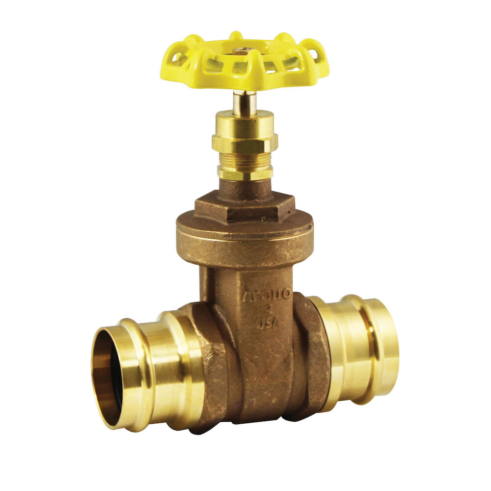 ApolloPress® 3003301PR 102T-PR Non-Rising Stem Gate Valve, 1/2 in, Press, 125 lb, Bronze Body, Handwheel Actuator, Domestic