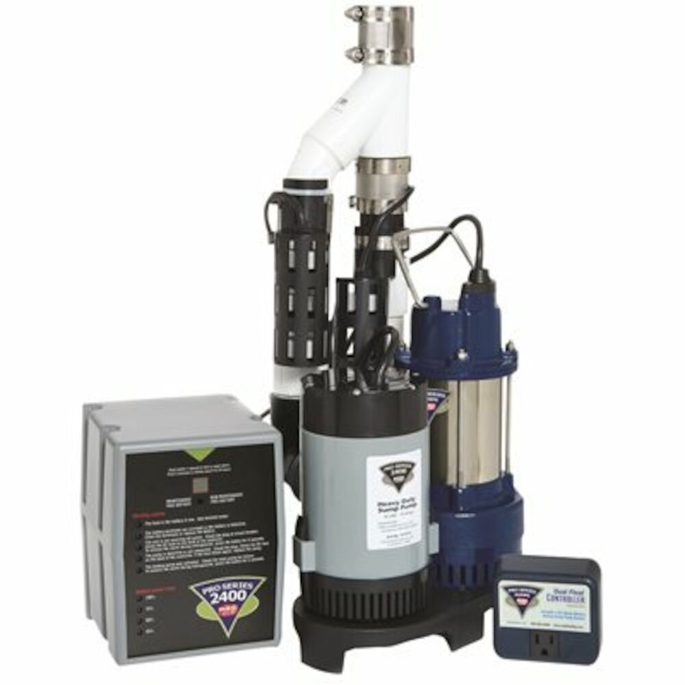 Glentronics PS-C33 1/3 HP Combination Sump Pump System w/ Backup Pump