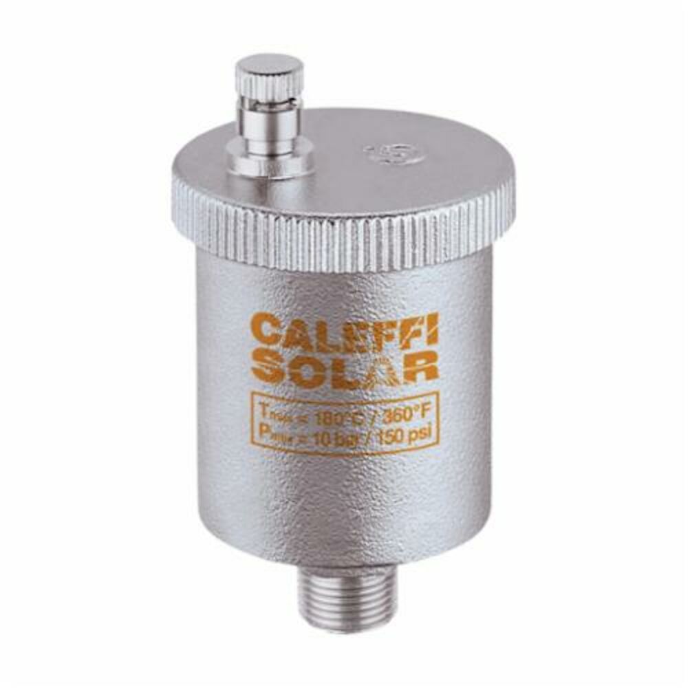 Caleffi 250041A Automatic Air Vent, 1/2 in, MNPT, 150 psi, -20 to 360 deg F, Brass, Import