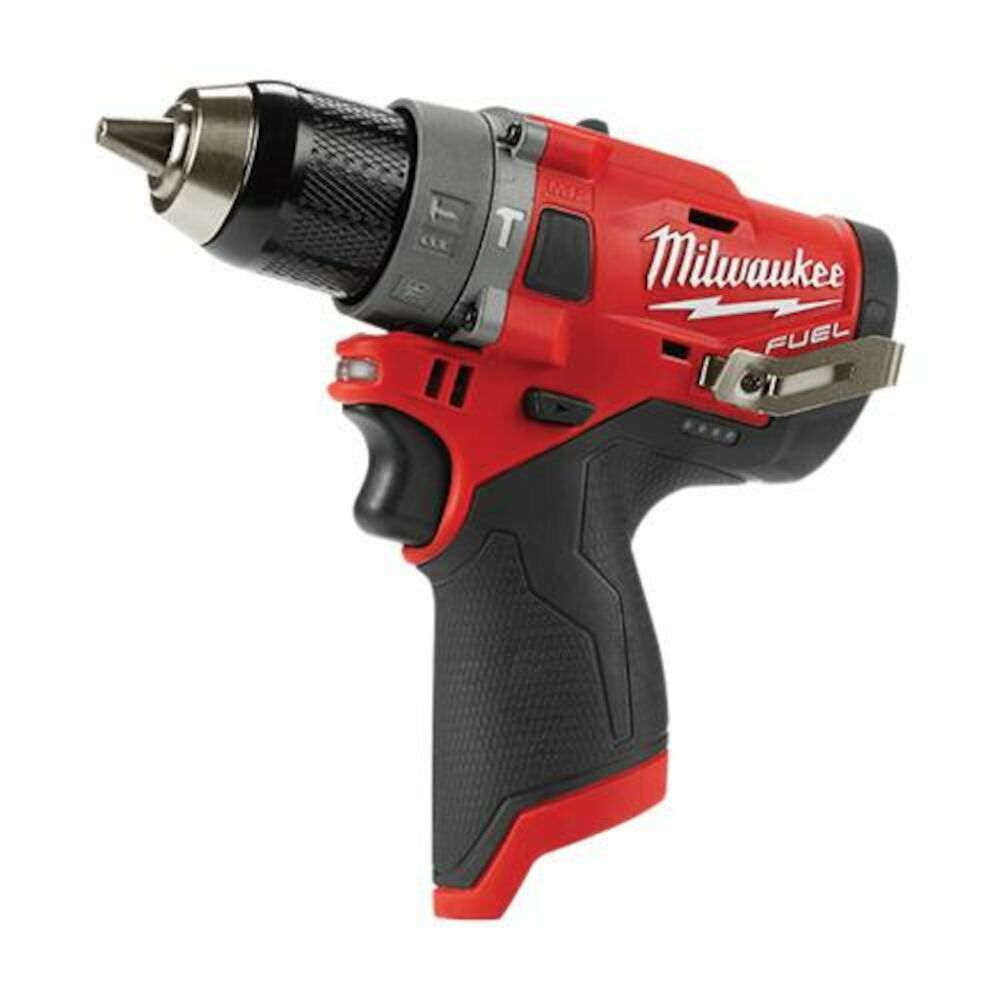 Milwaukee® Tool 2504-20 M12 FUEL™ Cordless Hammer Drill, 1/2 in Keyless Chuck, 12 V, 0 to 450/0 to 1700 rpm No-Load, Lithium-Ion Battery