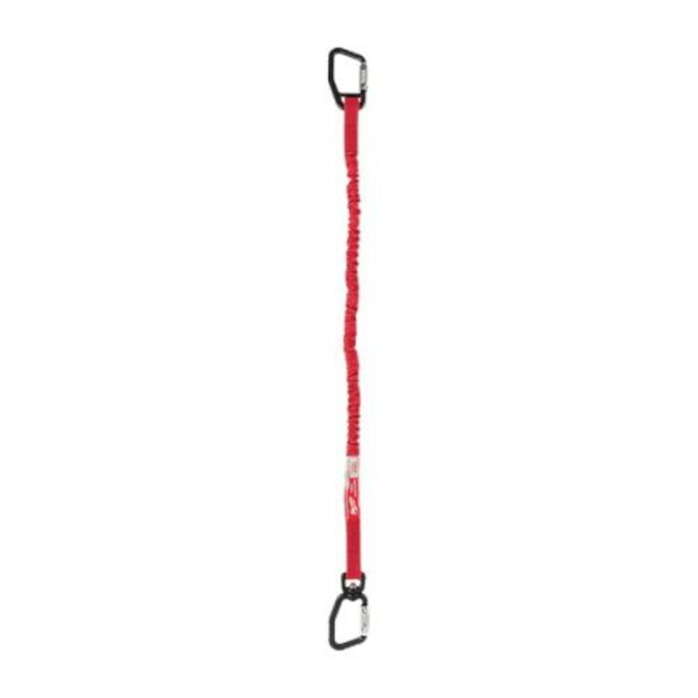 Milwaukee® Tool 48-22-8820 Interchangeable Quick-Connect Locking Tool Lanyard, 10 lb, Loop/Carabiner Connection, Nylon/Rubber