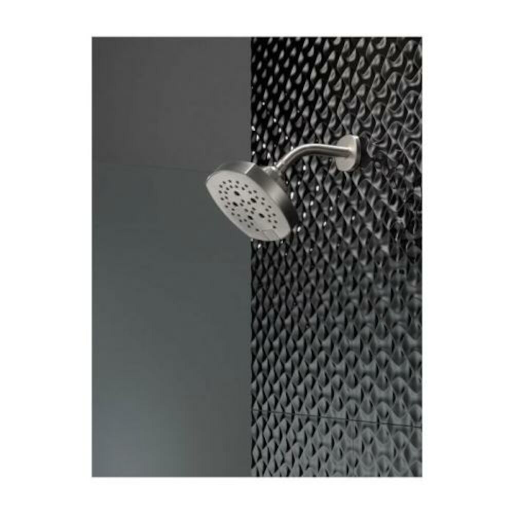 Delta Universal Showering Components 5-Setting H2Okinetic Shower Head, Stainless