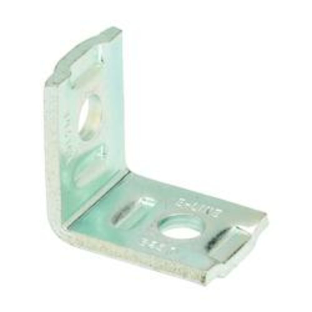 B-Line B231GRN 90 deg No-Twist Corner Angle, 2 Holes, 2-1/4" L x 2-1/4" W x 7/32" THK, Steel