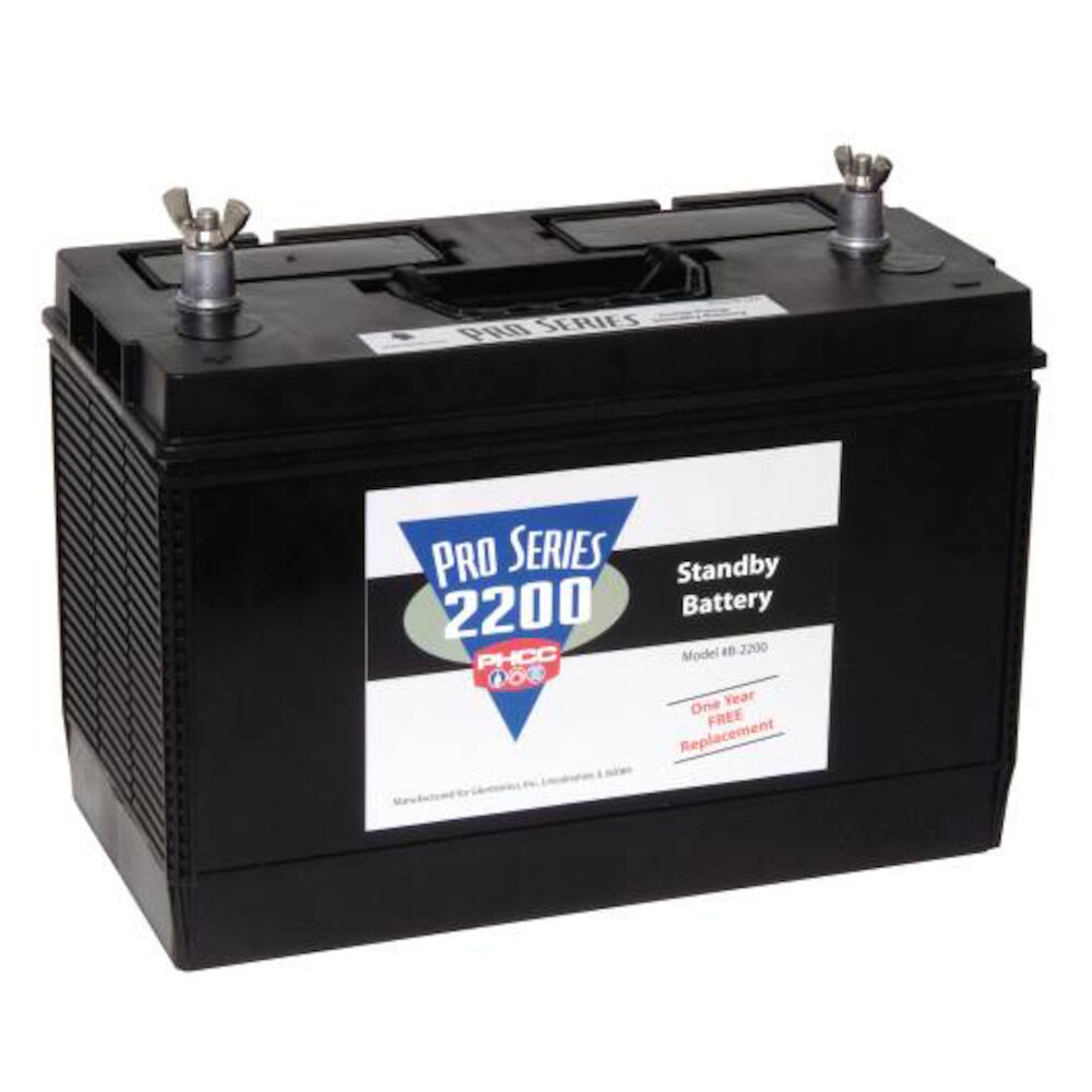 PHCC B 2200 PRO SERIES   STANDBY BATTERY 7.5 HR