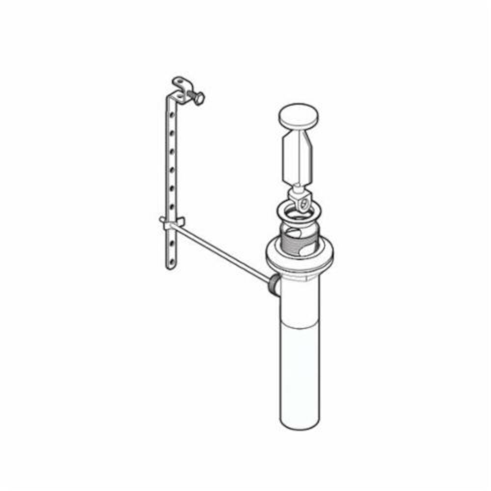 Moen® 59031 Lavatory Drain Assembly, Chrome Plated, Overflow Yes/No: No, Includes Lift Rod: No