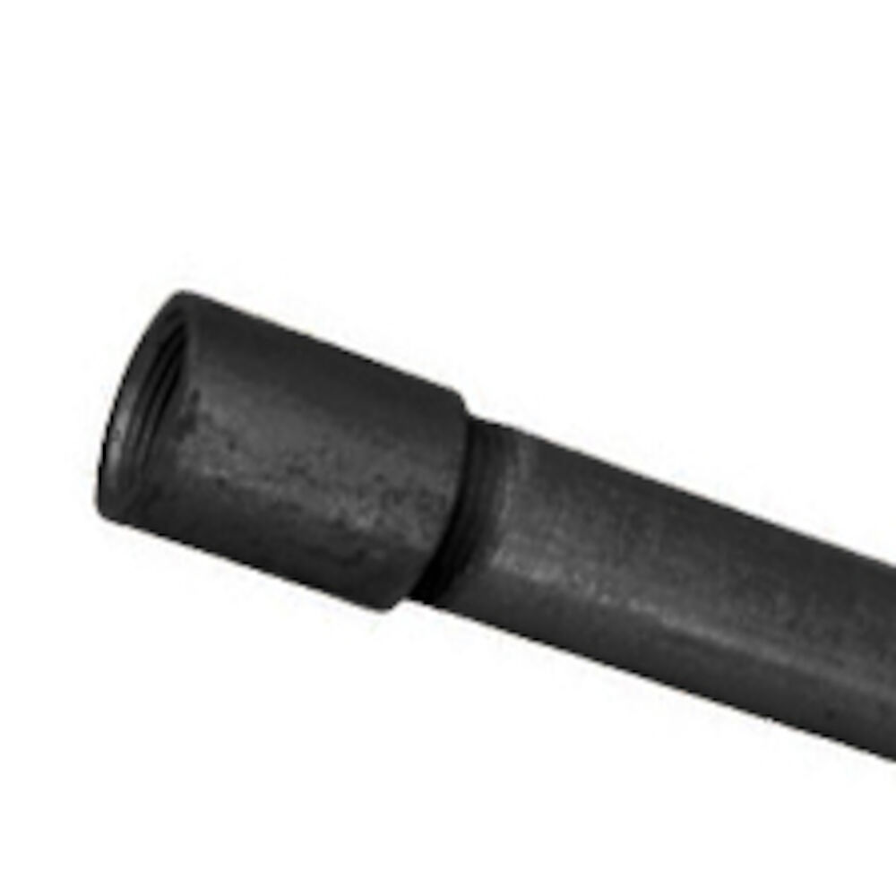 1" A53, Grade A, Threaded X Coupled Pipe, Continous Weld, SCH 40, Carbon Steel, Black, Domestic