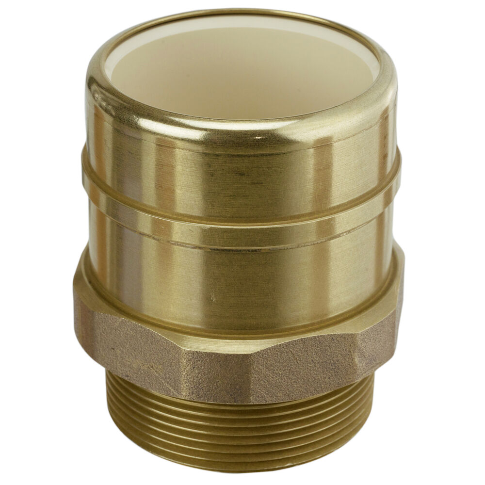 646-CG2PK1 Adapter, 1/2 in, MNPTxCPVC Socket, CPVC, PTFE Coated EPDM O-Ring Seal, Domestic