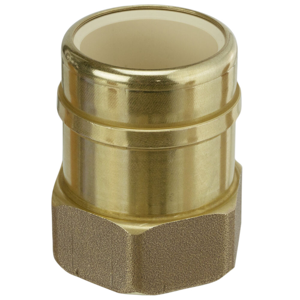 647-CG3PK1 Adapter, 3/4 in, FNPTxCPVC Socket, CPVC, PTFE Coated EPDM O-Ring Seal, Domestic