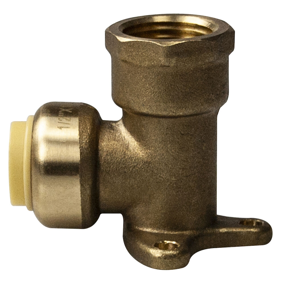 Fit Quick™ 647QG2E3 64-Q Straight Adapter, 1/2 in, FNPT Drop-EarxPDQ, Brass, Domestic