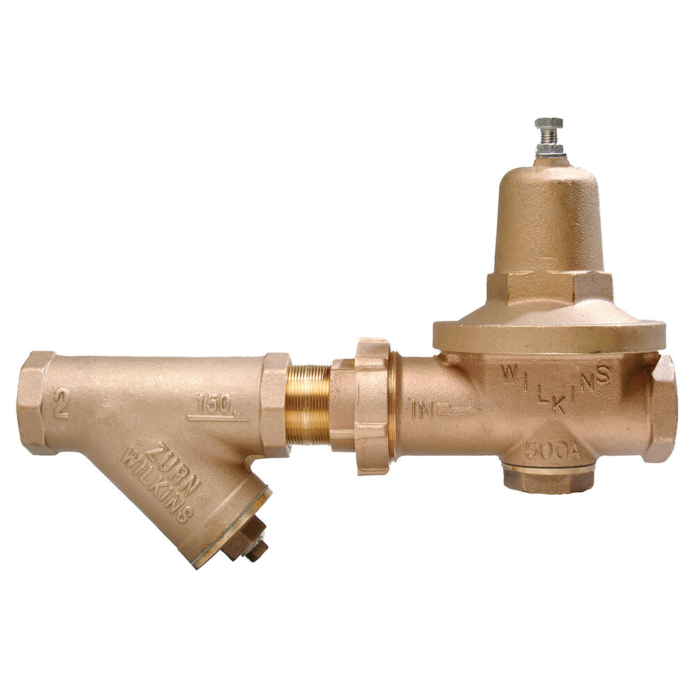 1-500XLHLRSWYSBR Pressure Reducing Valve With Integral Bypass Check Valve and Strainer, Cast Bronze Body