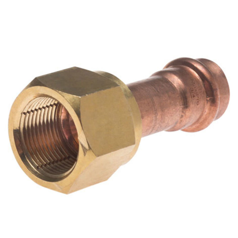 1/2" Simple SAE Copper Flare Adaptor, Brass Nut
