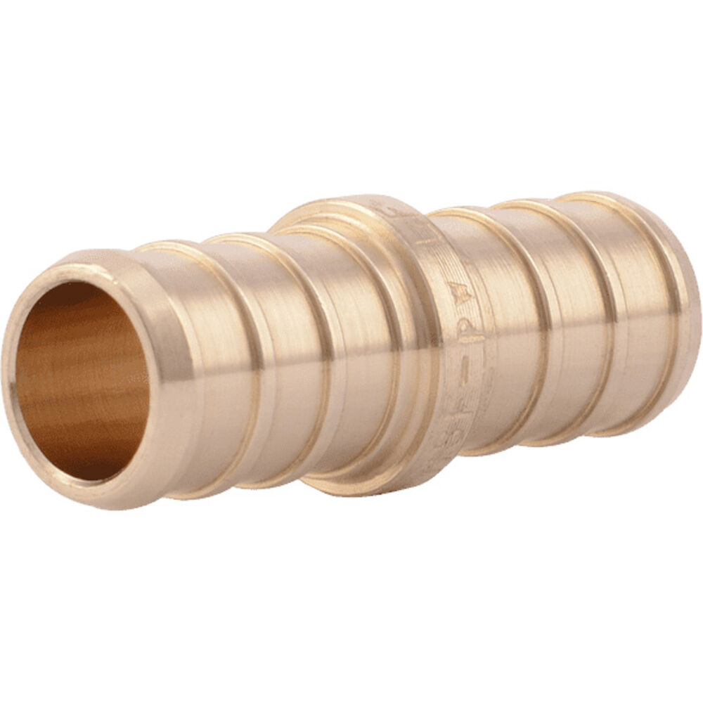 SharkBite® UC008LF 1/2" PEX LF Brass Crimp Coupling, CBCPL12