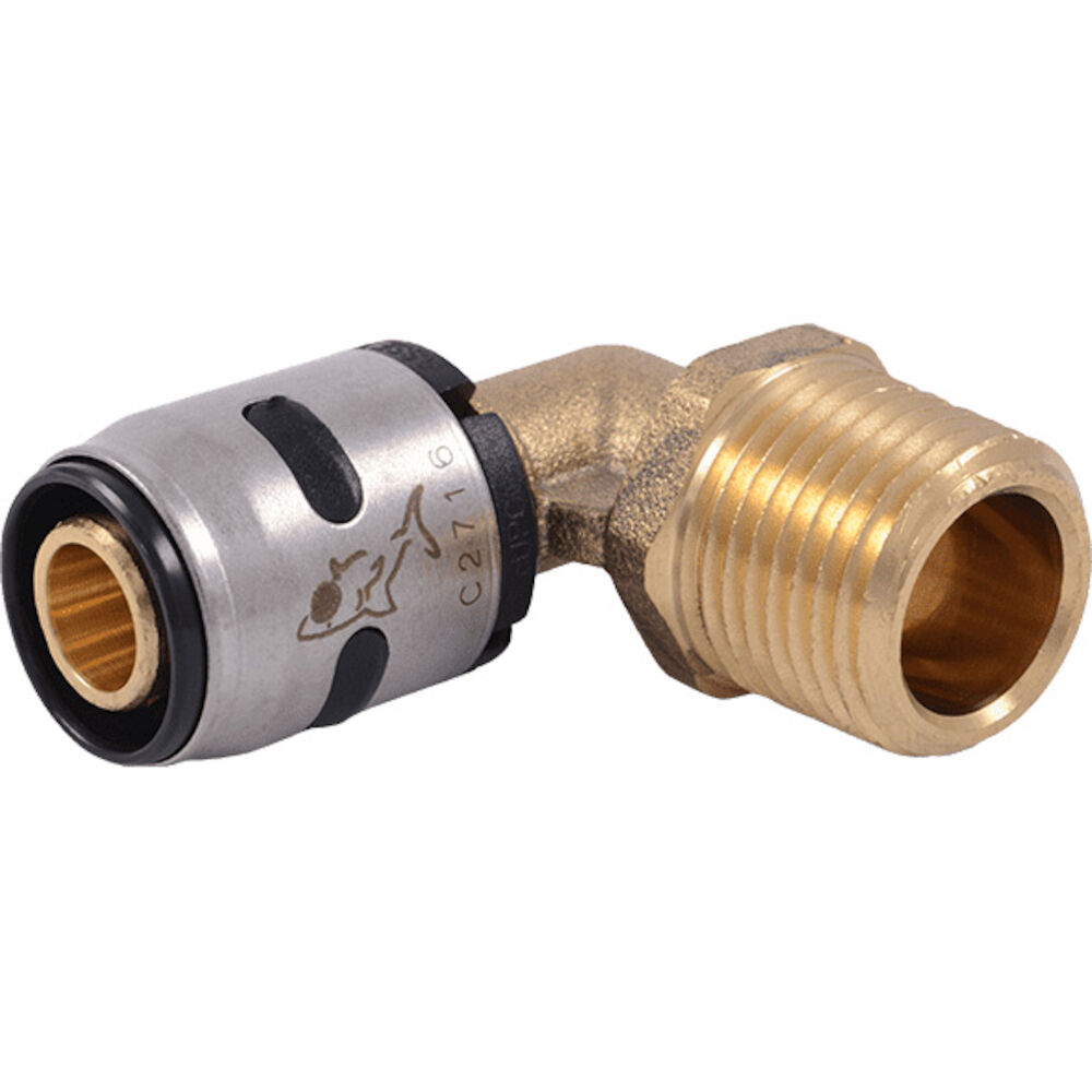 SharkBite® K280WP2 1/2" Push-to-Connect xMNPT EvoPEX Brass Male Elbow