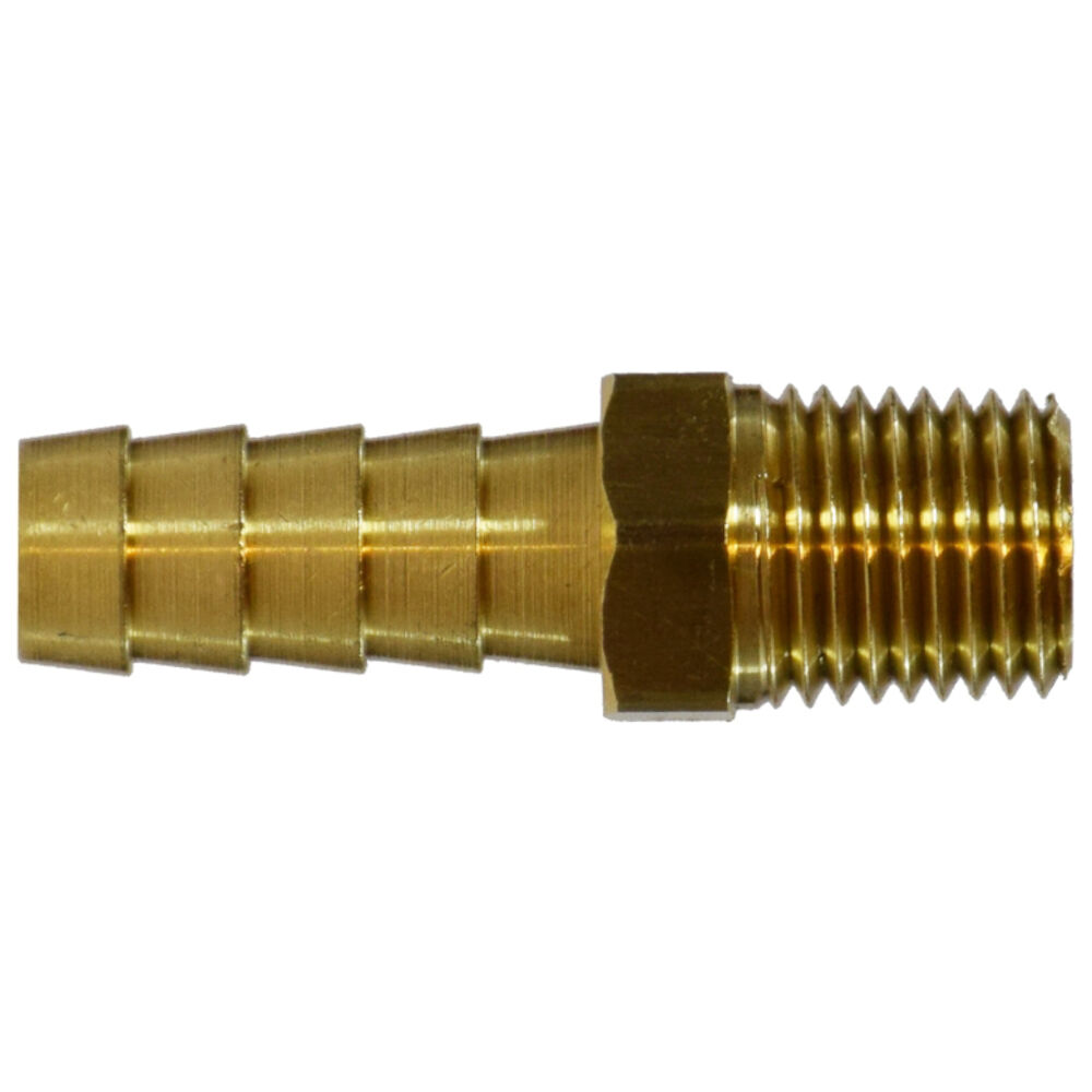 32-021 5/8H x 3/4MPT Brass Hose Barb x Male Adaptor