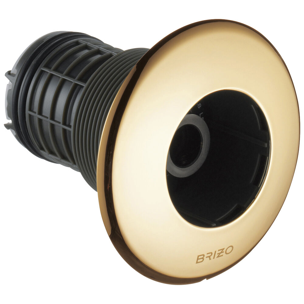 Brizo Essential™ Shower Hydrachoice Max® Round Body Spray Trim, Polished Gold