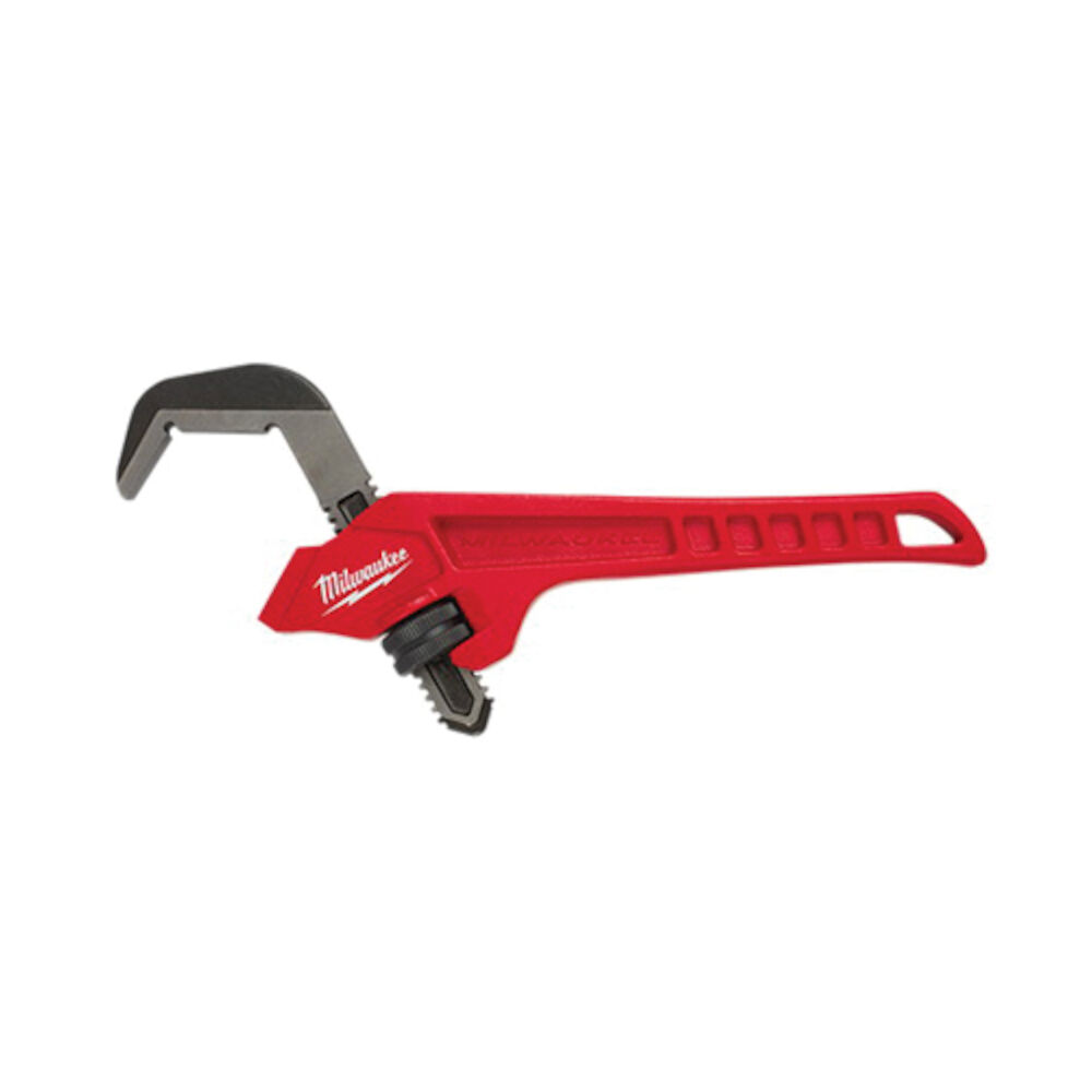 Milwaukee® Tool 48-22-7171 Hex Offset Pipe Wrench, 2-5/8" Pipe, 10-1/2" OAL, Smooth Jaw, Cast Iron Handle