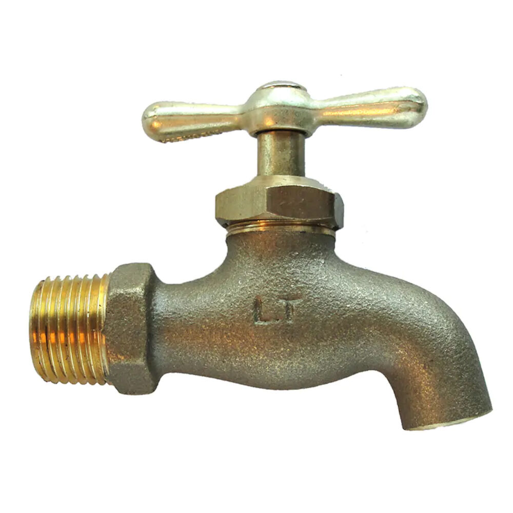 American Granby HHB50NHTNL Lead-Free Sampling Valve Hose Bibb w/o Garden Hose Thread, 1/2", MNPTxSpout, Brass Body