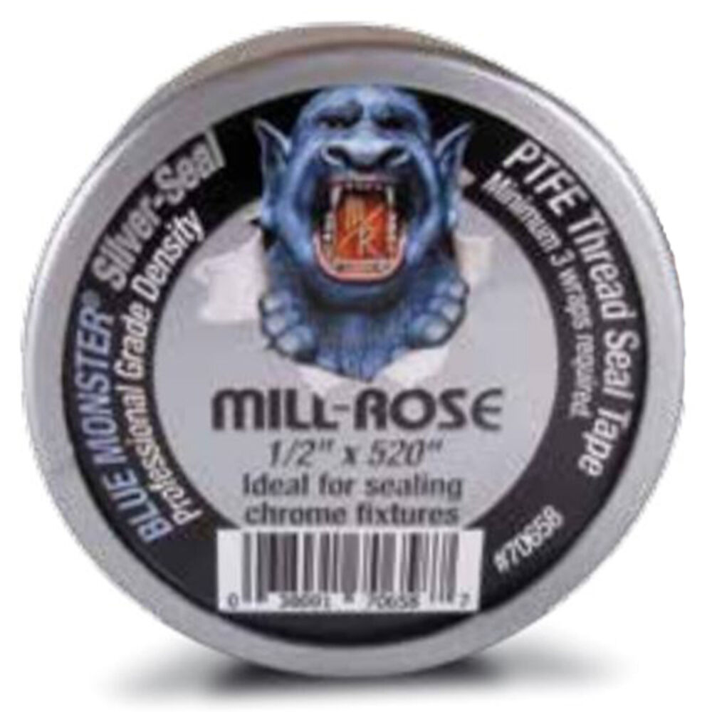 Blue Monster® 70658 Silver-Seal PTFE Thread Sealing Tape,1/2" W, 520" L