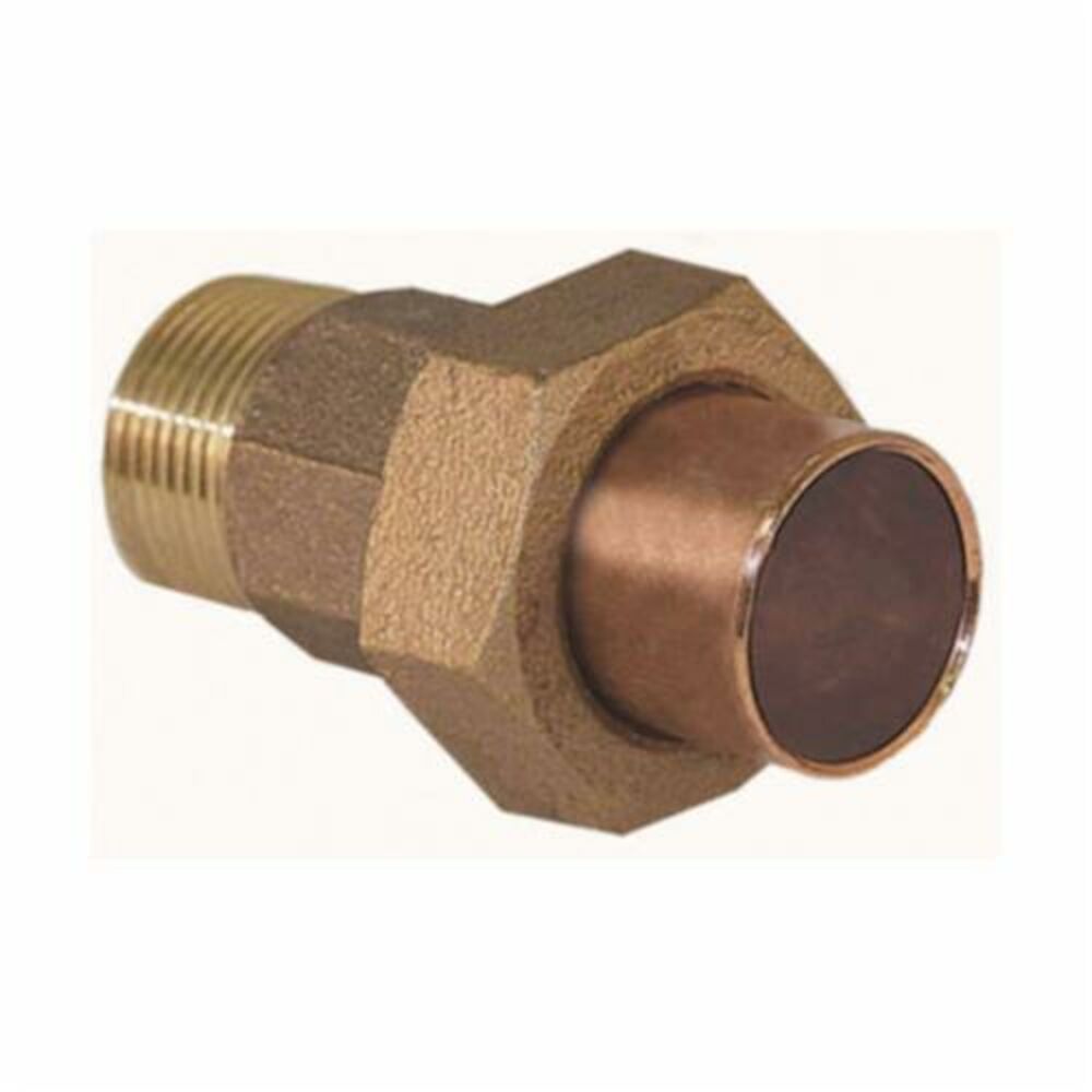 EPC 10051028 4733-4 Solder Male Union, 2-1/2" Nominal, C x Male End Style, Cast Brass, 2-5/8" OD