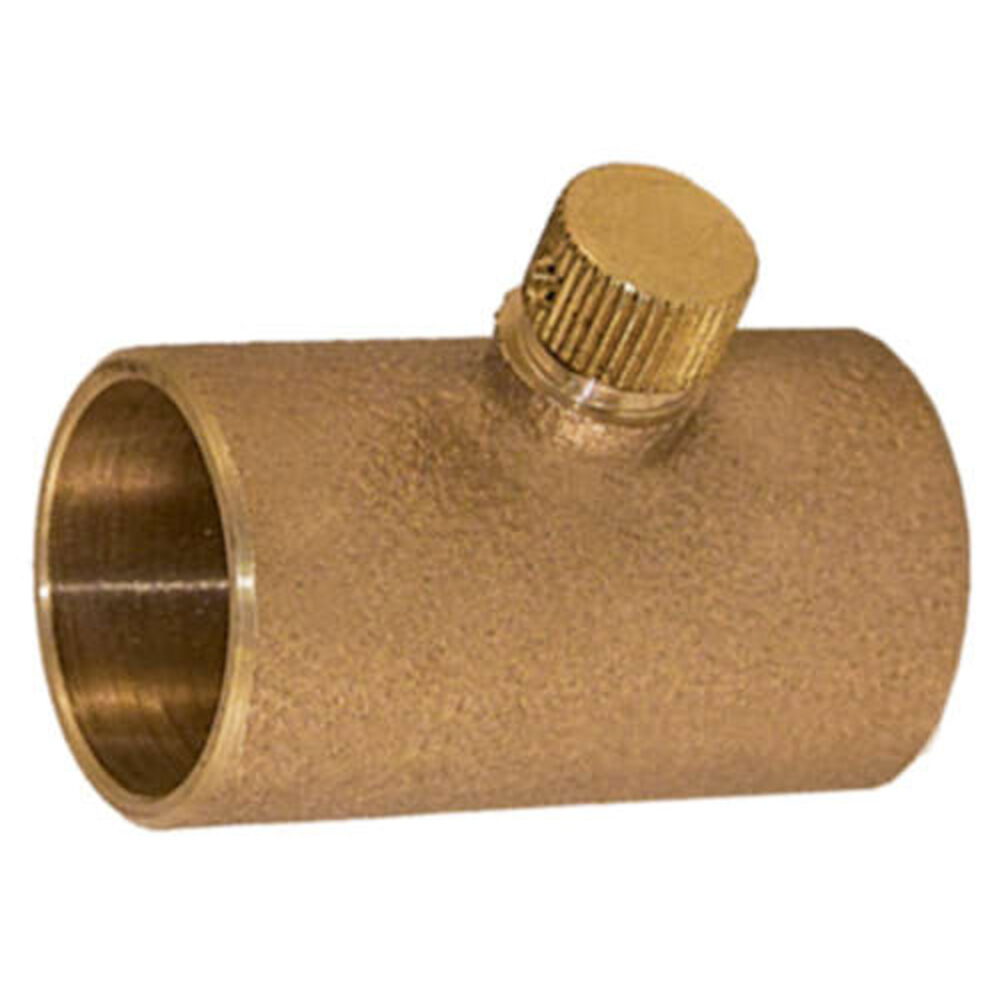 EPC 10051006 4175 Solder Drain Coupling With Cap, 1/2" Nominal, C x C End Style, Cast Brass, 5/8" OD