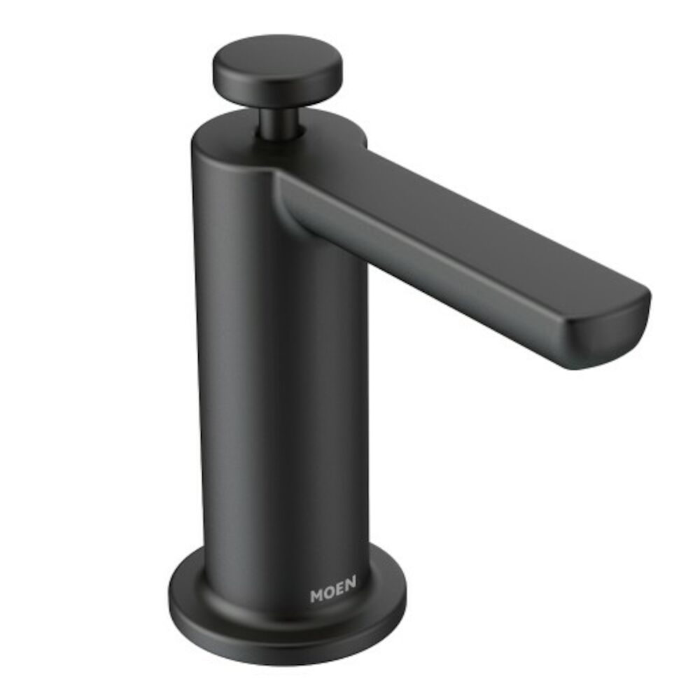 Moen® S3947BL Modern Deck Mount Soap / Lotion Dispenser, Matte Black