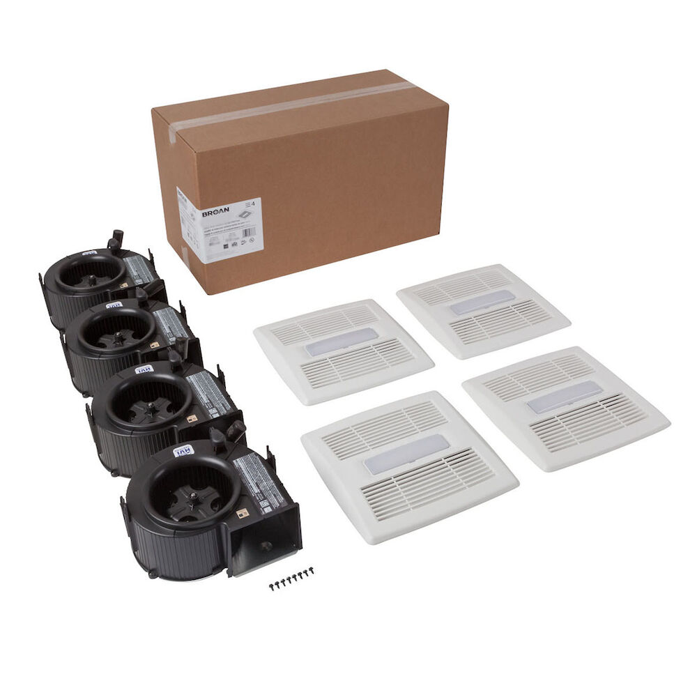 Broan Flex™ AE80BLF1 Series 80 CFM Bathroom Exhaust Fan Light Finish Pack Energy Star®