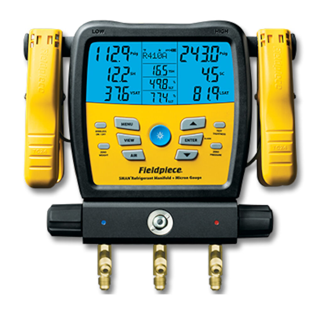 Fieldpiece SM380V SMAN™ Digtal Refrigerant Manifold w/ Micron Gauge (3 Port)