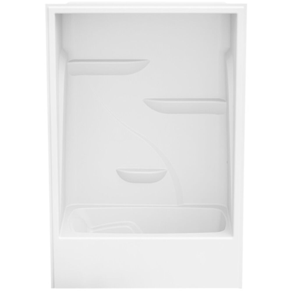 MAAX® Professional Series M260 Acrylic Shower and Soaker Tub, Right Drain, 60X34X90 in, White