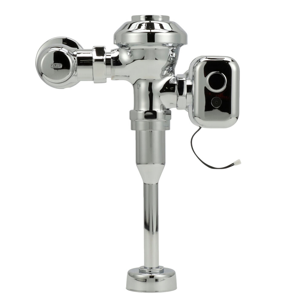 AquaVantage® AV ZEMS Exposed Hardwired Sensor Diaphragm Flush Valve with 0.5 gpf, 3/4" Inlet, Polished Chrome